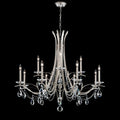 Clear Crystal Candle chandelier - Bexley Field for dining room view 1