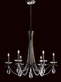 Century Chandelier, 8-Light, Antique Silver with Clear Heritage Crystal, 24"W (1707-48 17XW8M)