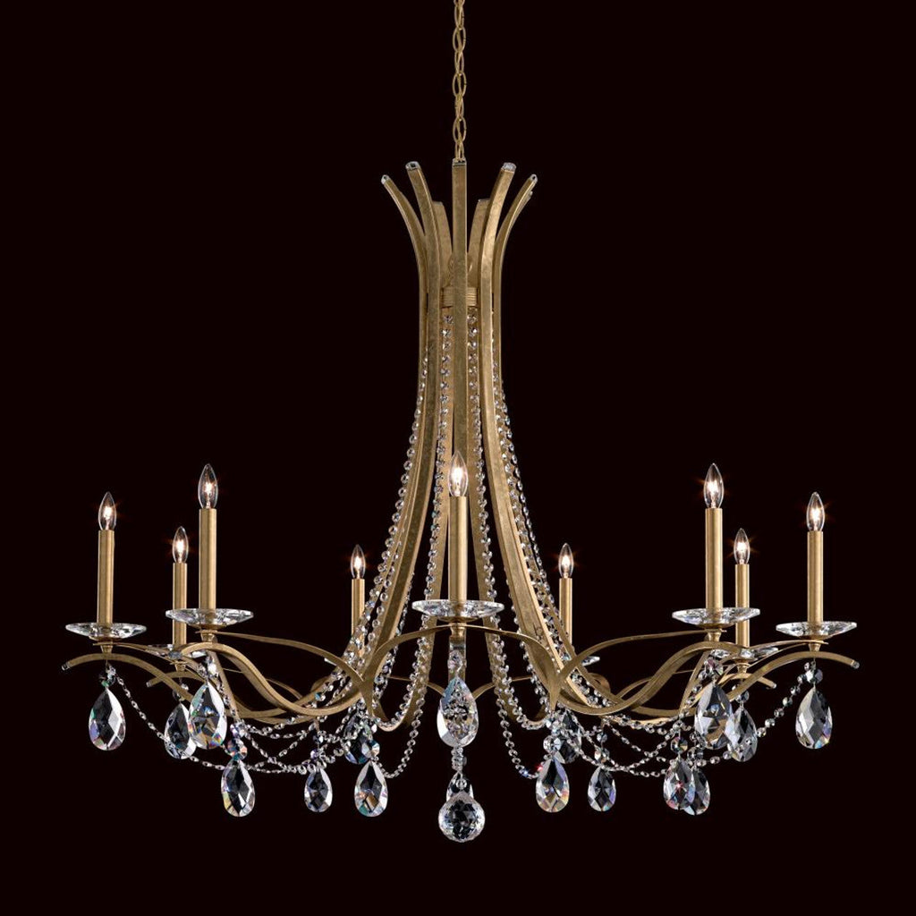 Clear Crystal Candle chandelier - Belen Field for dining room view 1