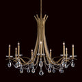 Clear Crystal Candle chandelier - Belen Field for dining room view 1