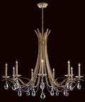 Clear Crystal Candle chandelier - Indra Field for dining room view 1