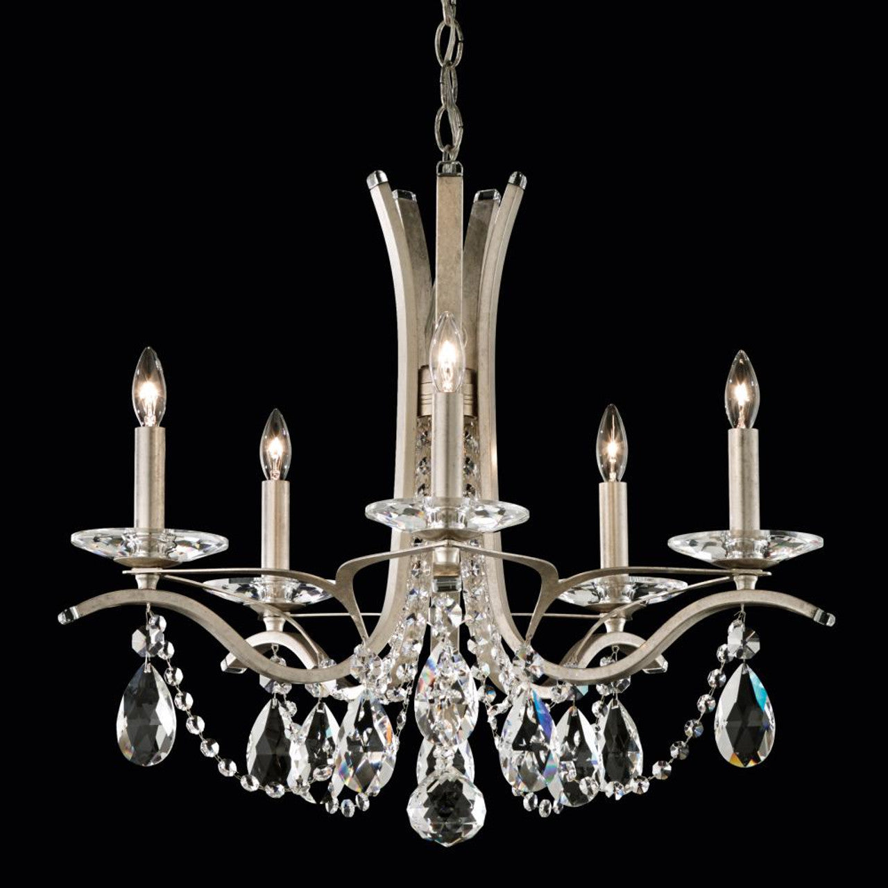 Clear Crystal Candle chandelier - Belen Field for dining room view 2