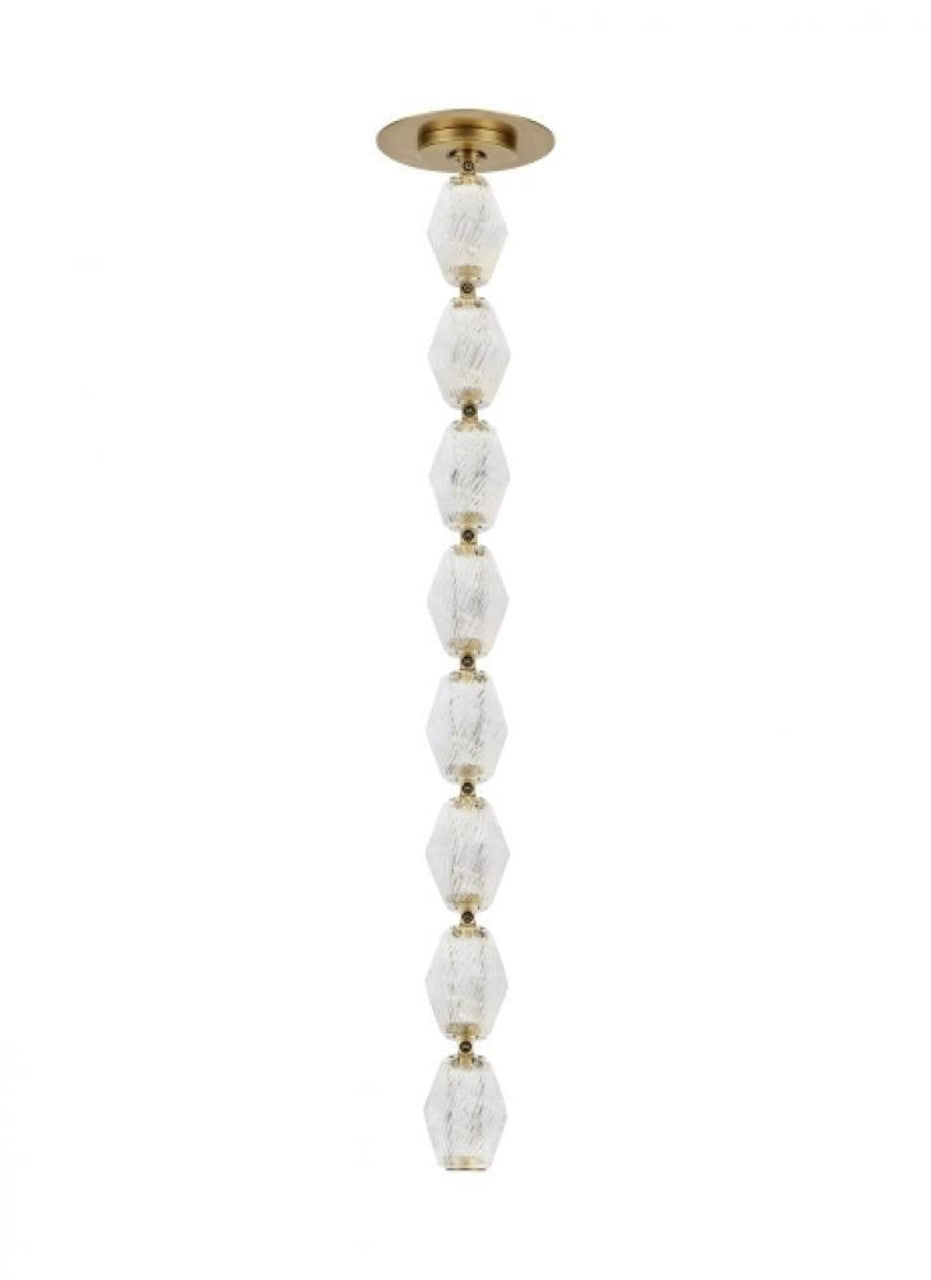 Chrysalis Pendant, 10-Light, White, White Polished Crystal, 44.5"W (131145-SKT-STND-02-WP0756 5YTQ5E)