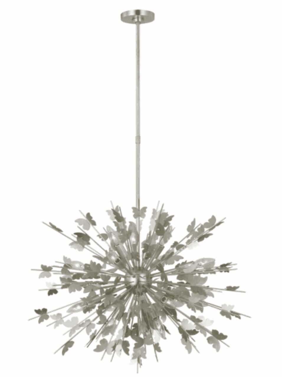 Matte Black Crystal Sputnik chandelier - Marlow Peak for dining room view 2