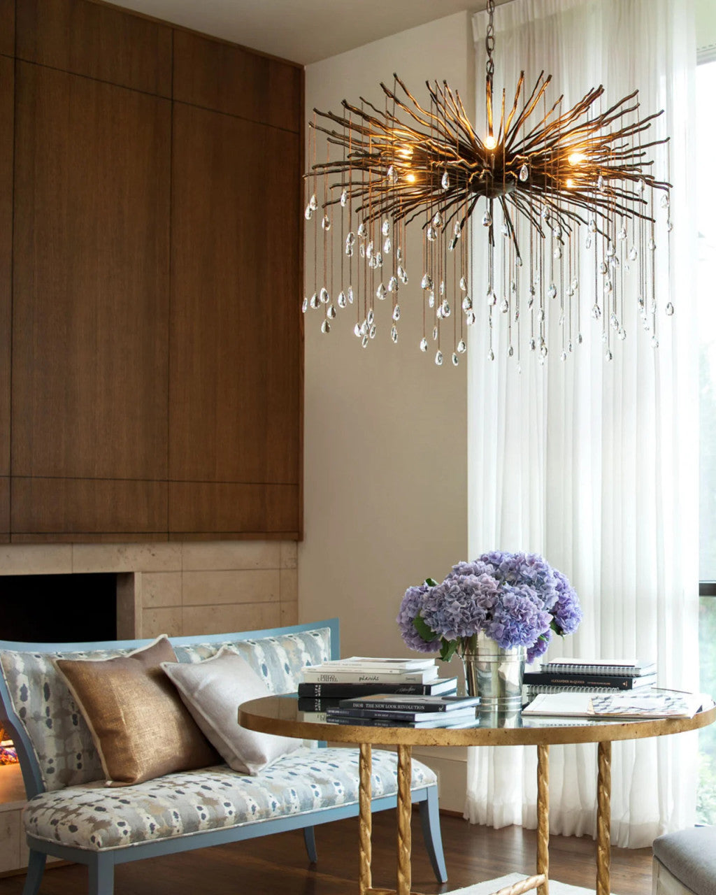 Stellar Chandelier, 24-Light, Black, 30"W (C75324BKCL 305UT84)