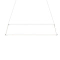 Z-Bar Pendant Rise, Small Rectangle, LED, Matte White, 40"W (ZBP-38-RR-SW-MWT-CNP 407UENX)